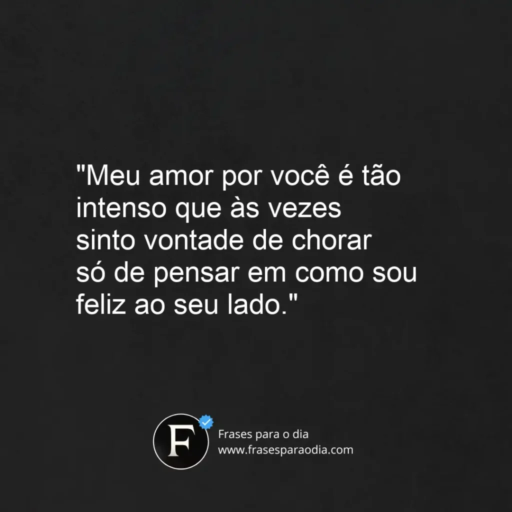 Frases de amor para namorado chorar