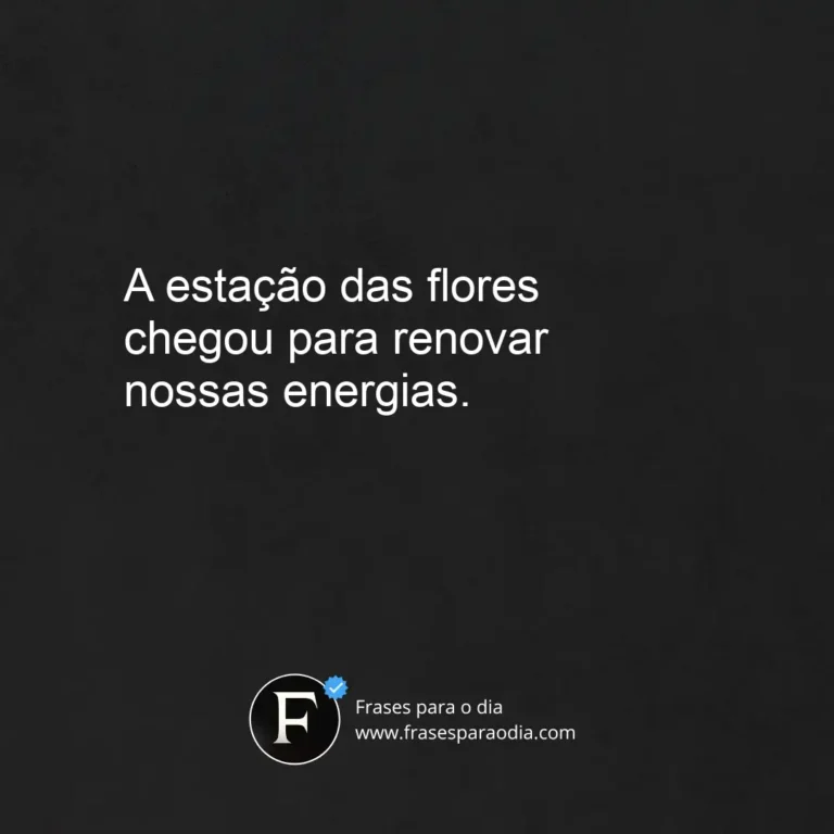 Frases de bem vinda primavera