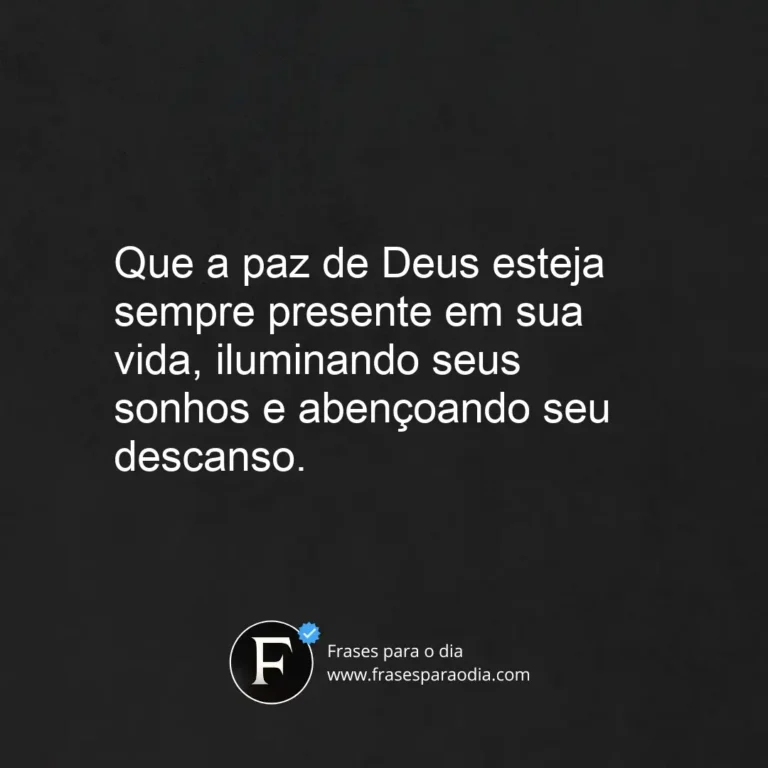 Frases de boa noite de deus