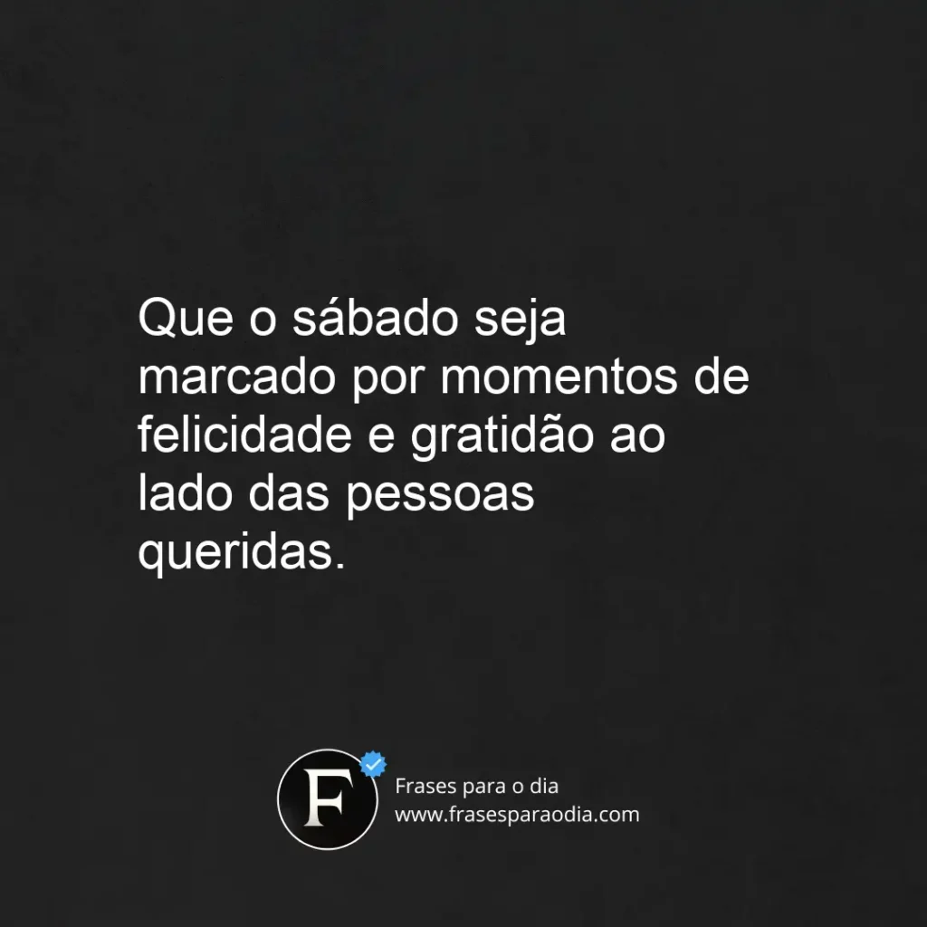 Frases de feliz sabado