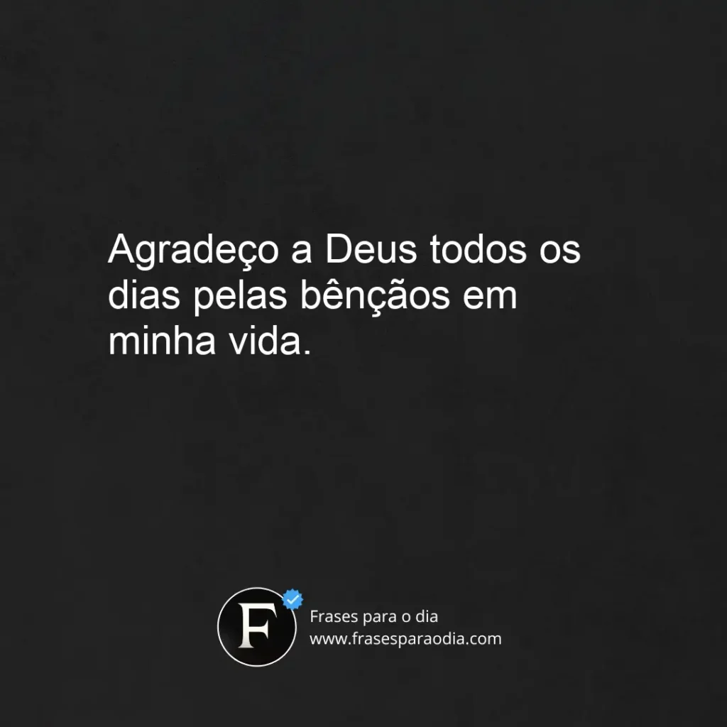 Frases de gratidão a deus