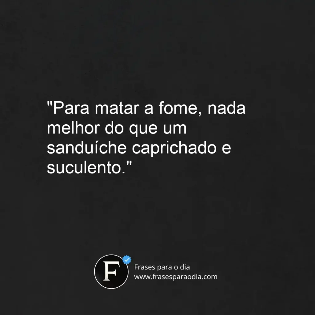 Frases de lanches