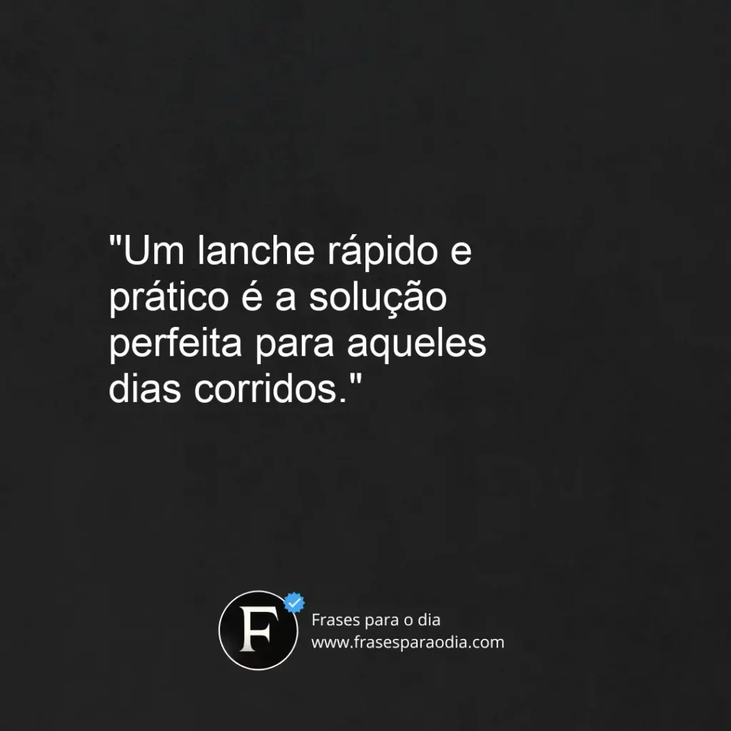 Frases de lanches