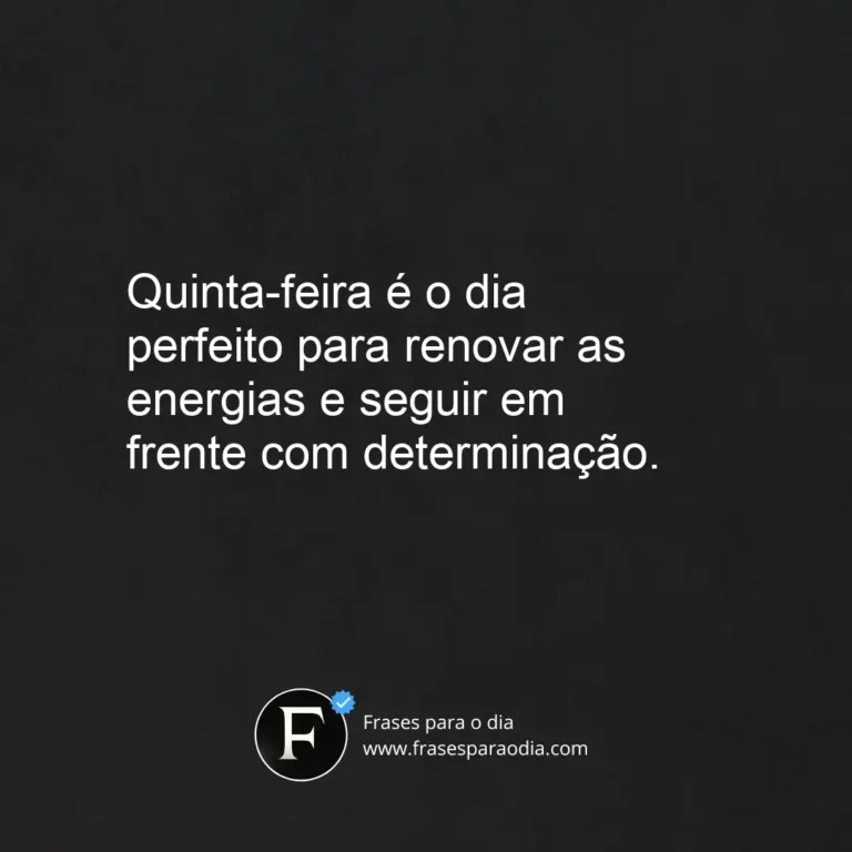 Frases de quinta feira