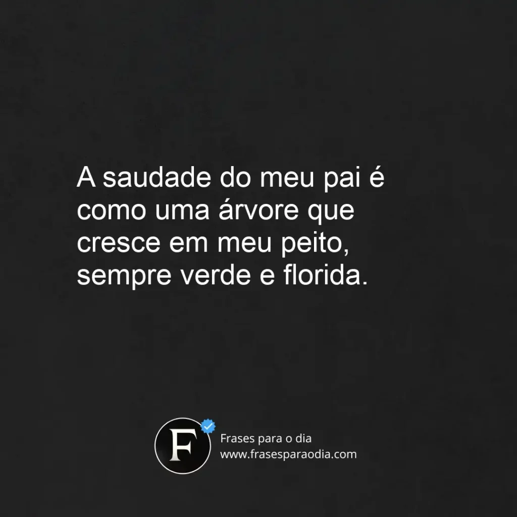 Frases de saudades do pai