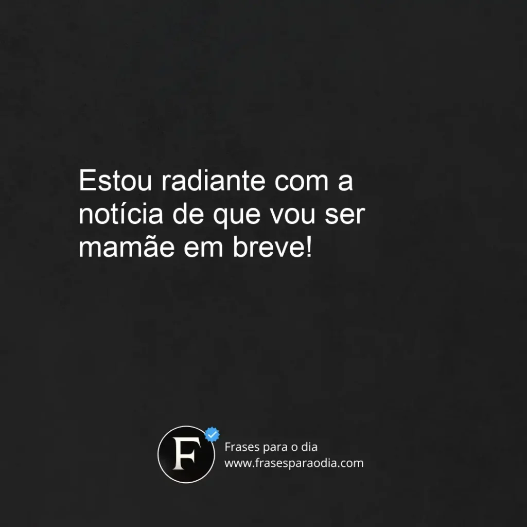 Frases vou ser mamãe