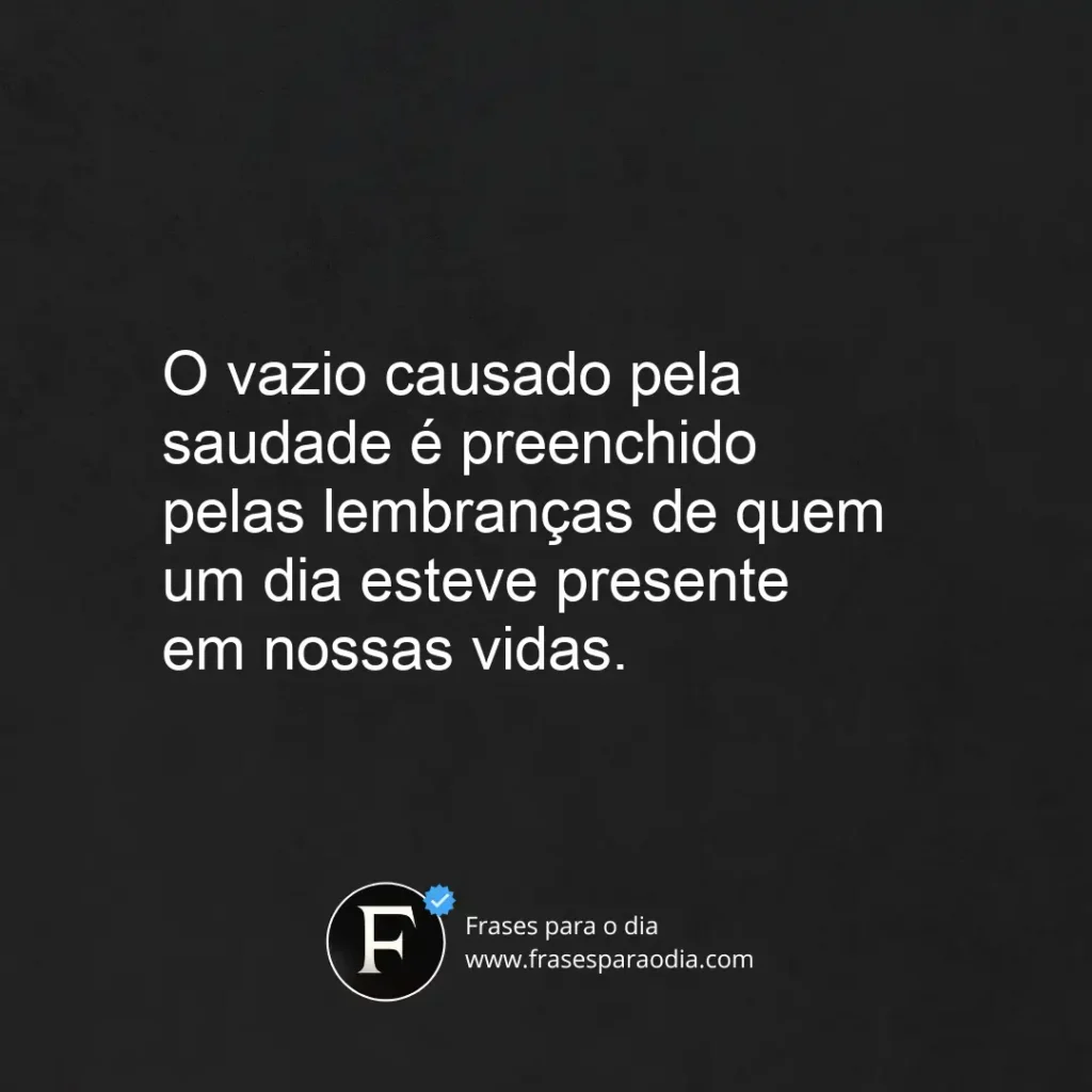 Frases de saudade