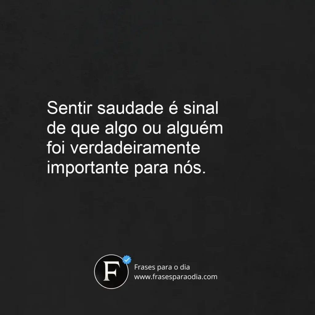 Frases de saudade