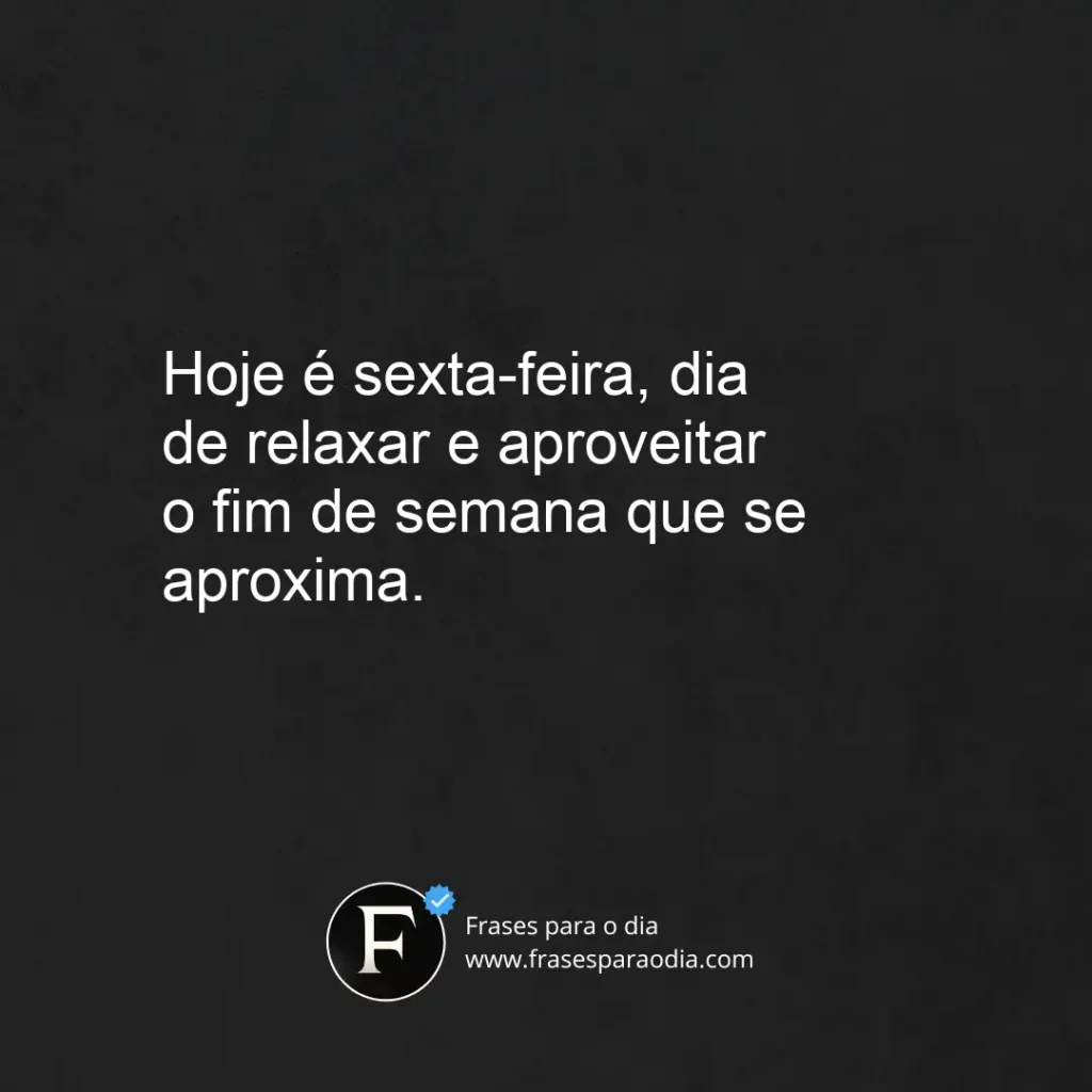 Frases de sexta feira