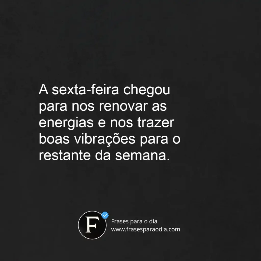 Frases de sexta feira