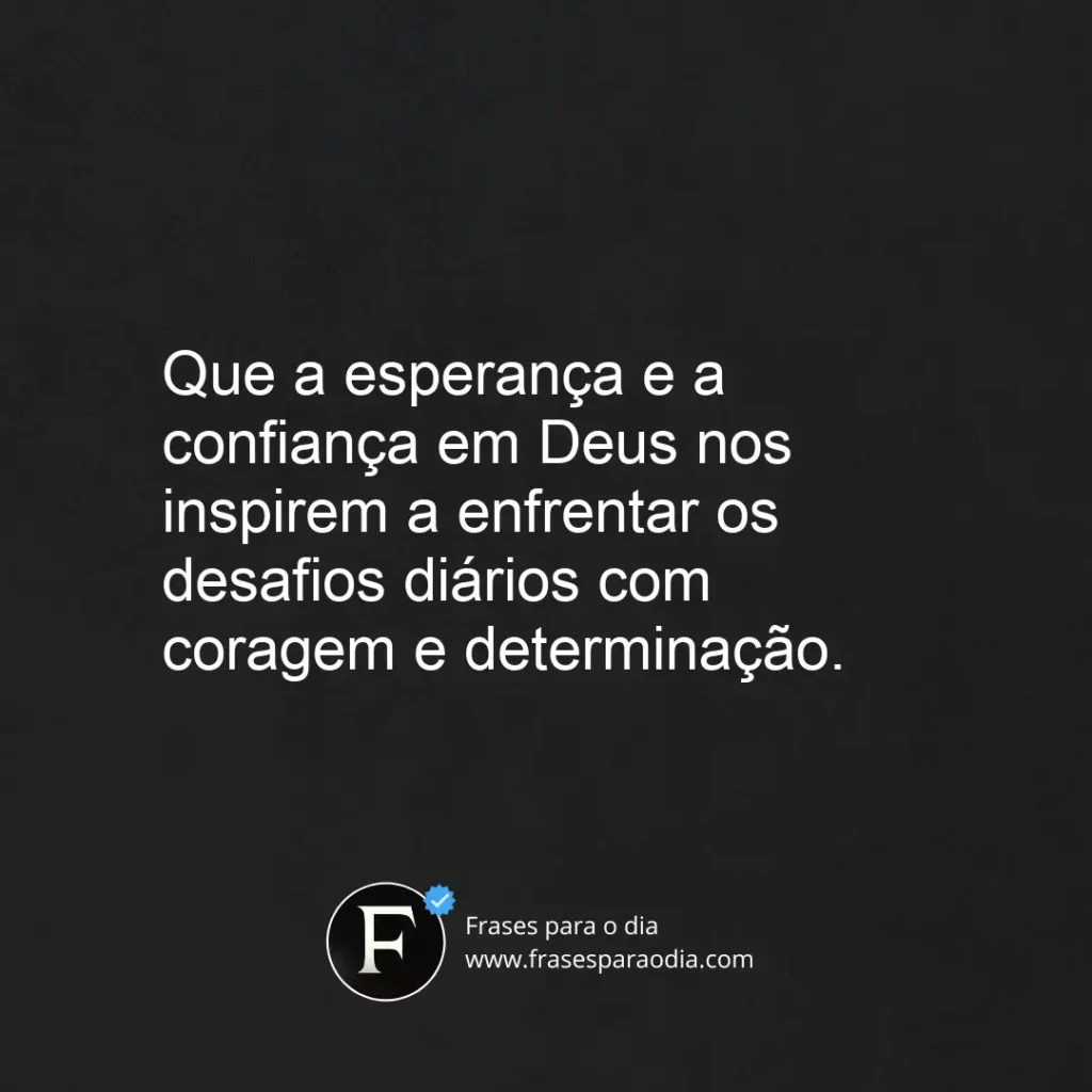 Frases de bom dia com fe