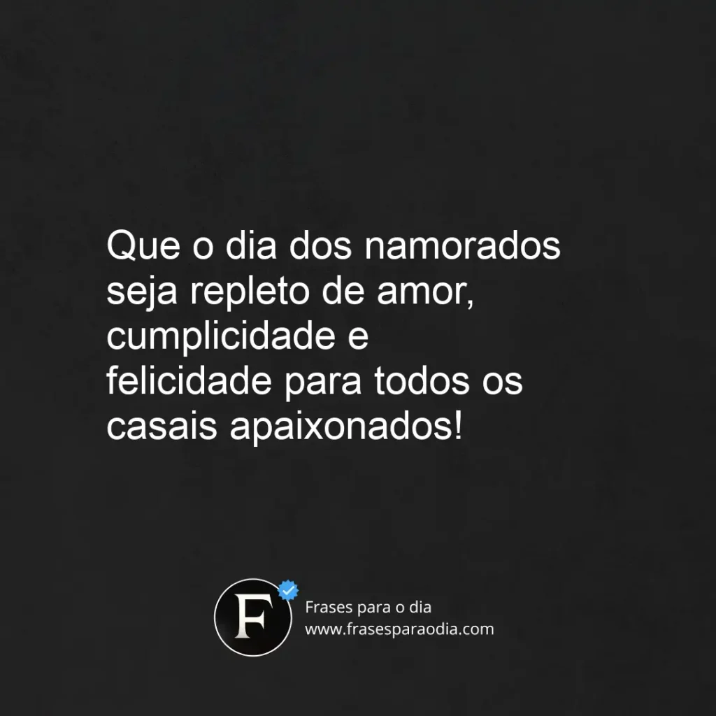 Frases de feliz dia dos namorados