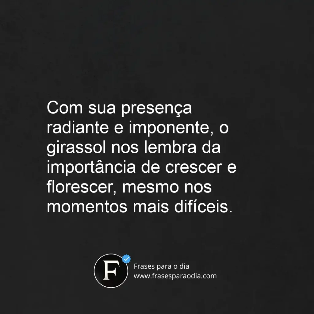 Frases de girassol