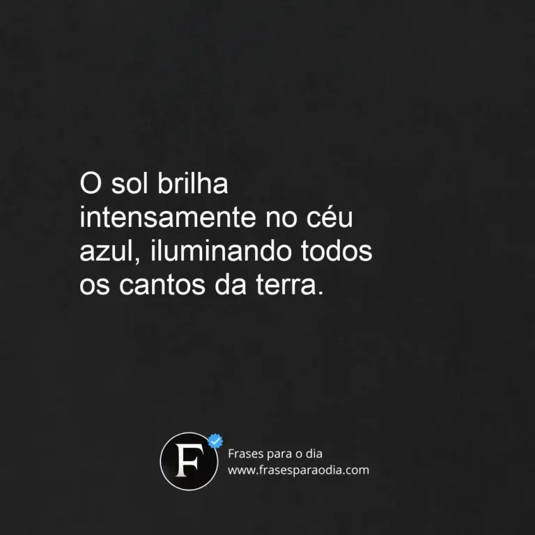 Frases sobre o sol