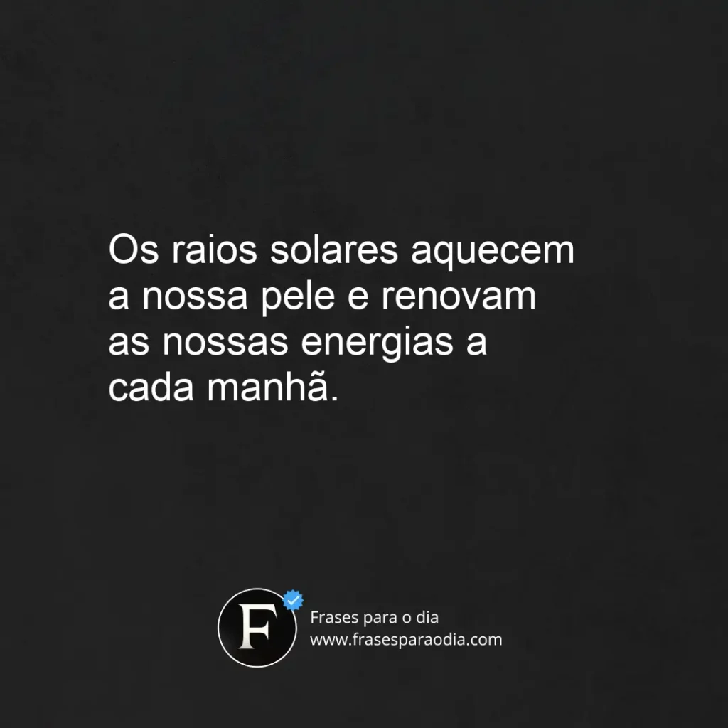 Frases sobre o sol