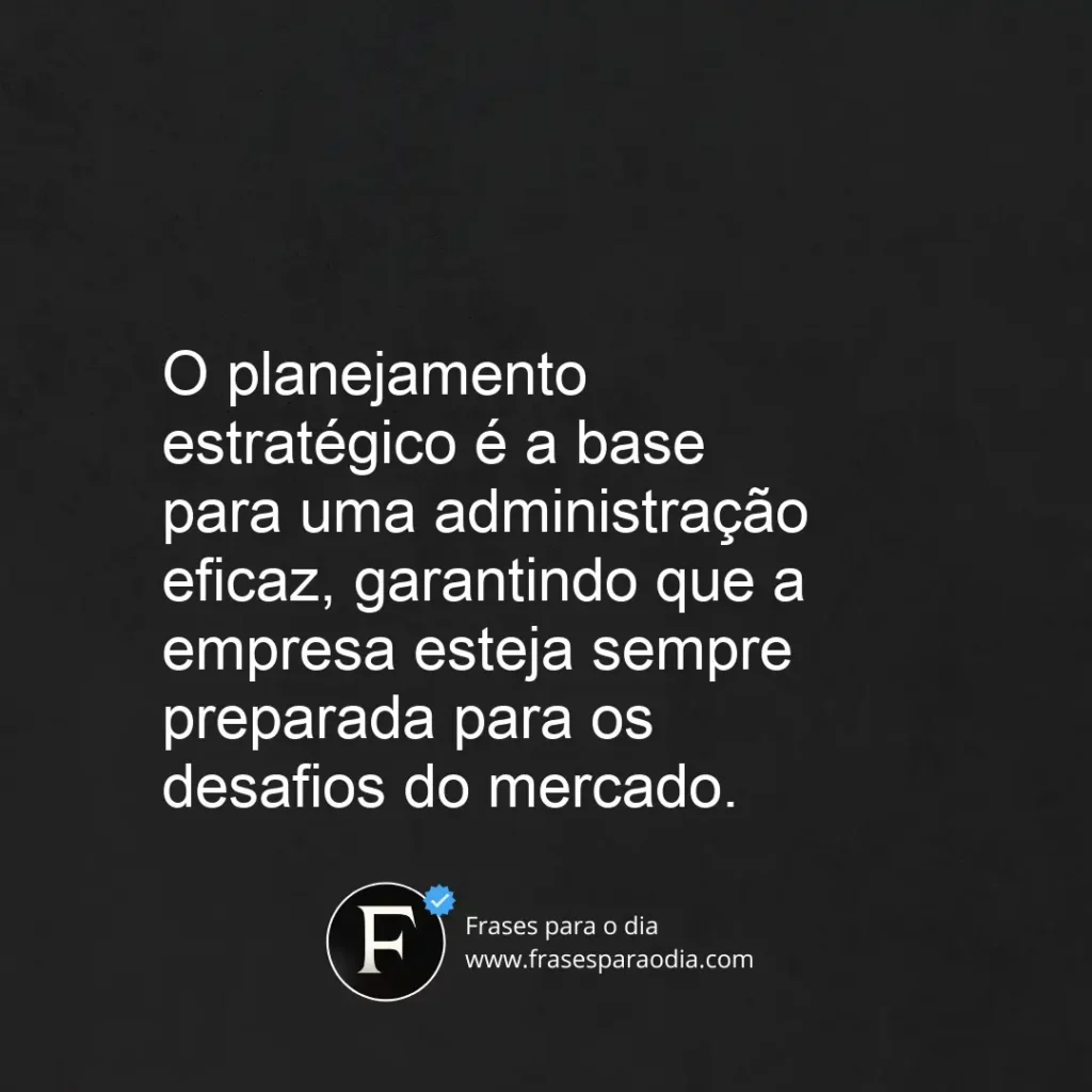 Frases de administração