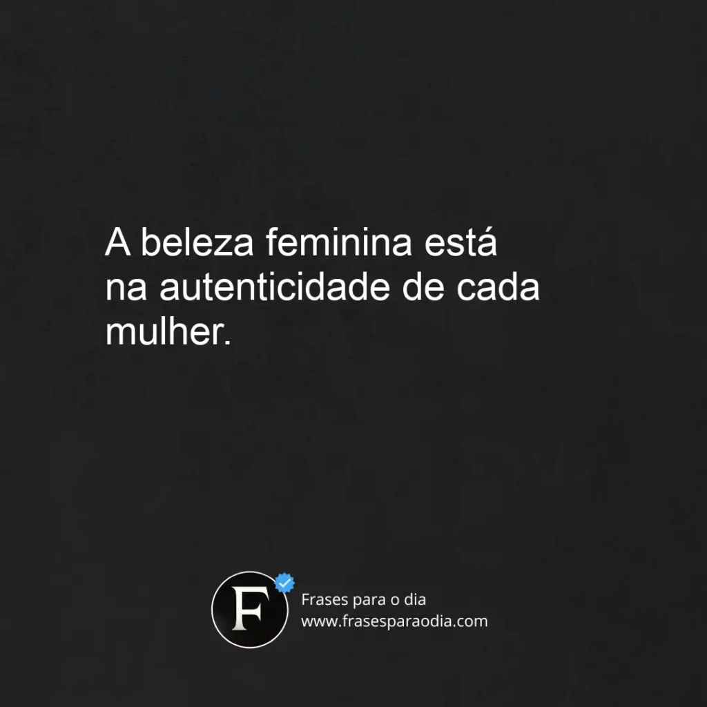 Frases de beleza feminina