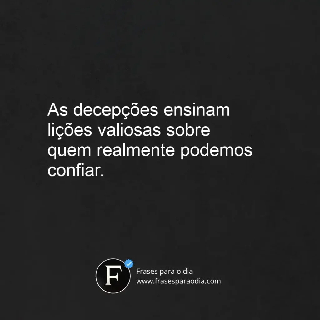 Frases de desilusão
