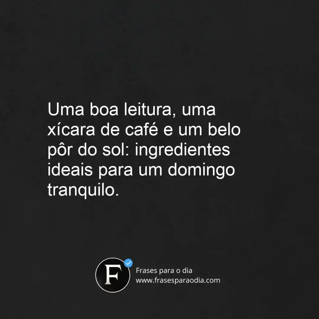 Frases de domingo