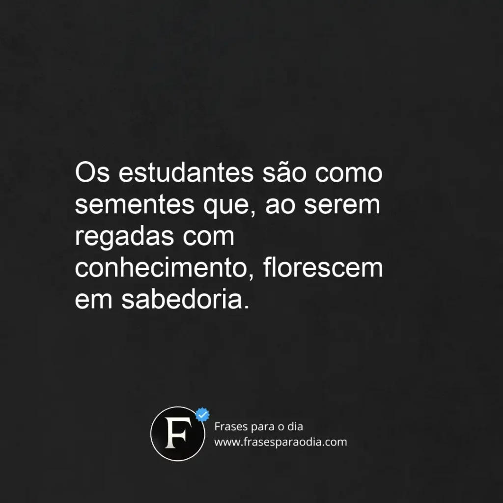 Frases de estudantes