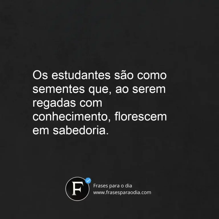 Frases de estudantes