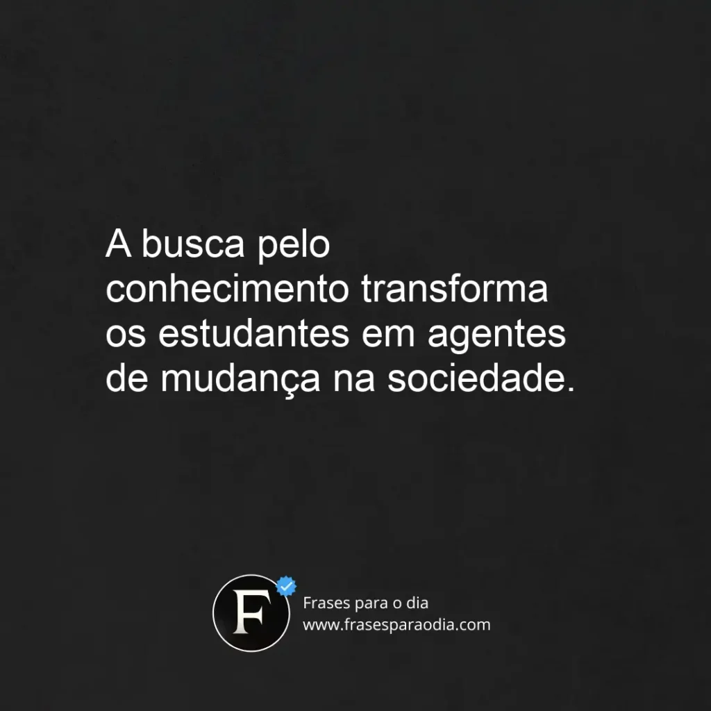 Frases de estudantes