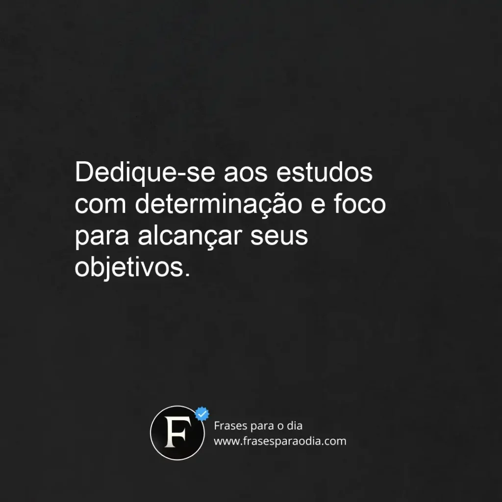 Frases de estudo