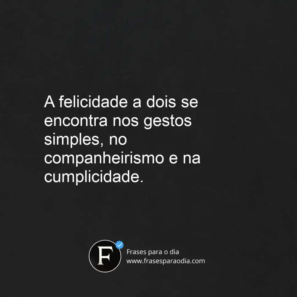 Frases de felicidade a dois