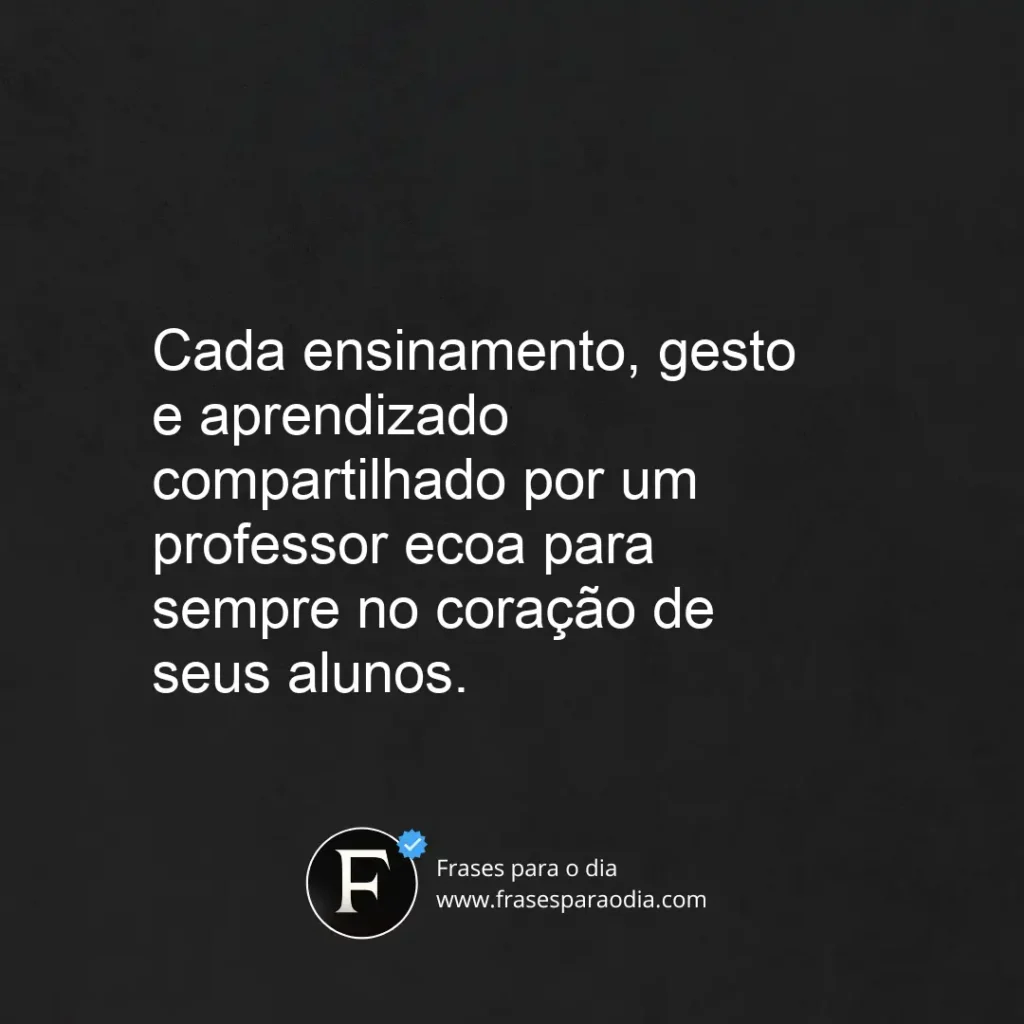 Frases de homenagem aos professores
