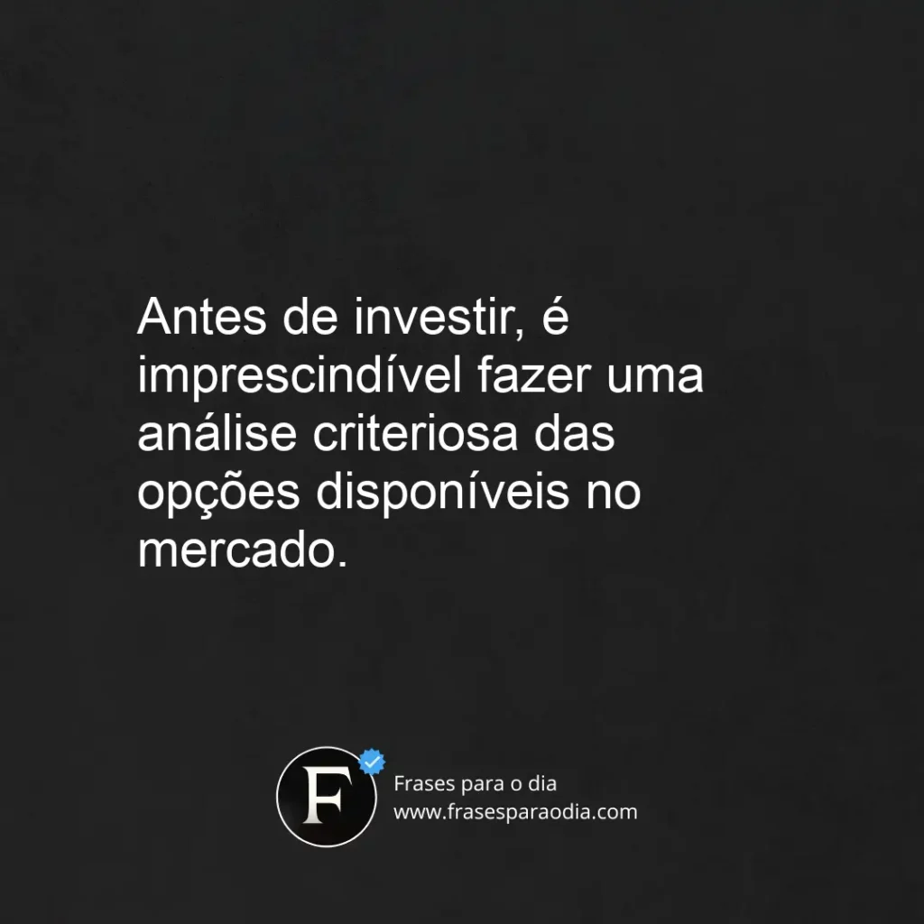 Frases de investimentos
