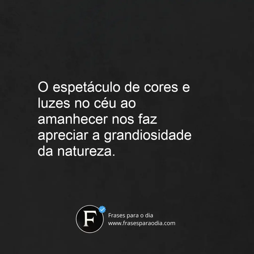 Frases de nascer do sol