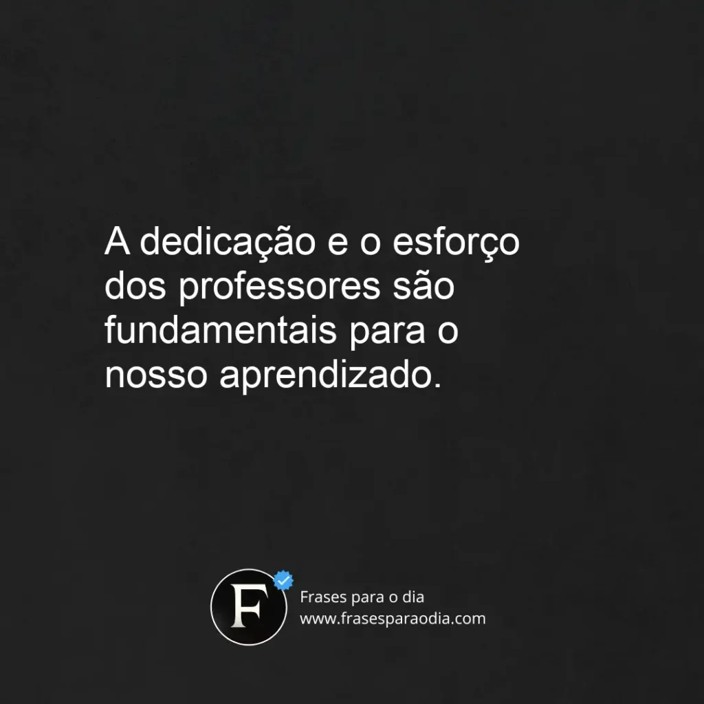 Frases de professor para aluno