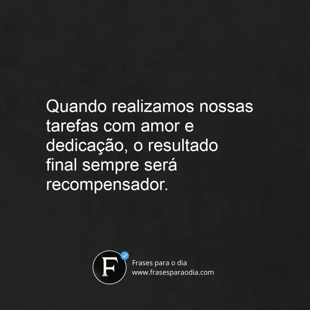 Frases de trabalho com amor