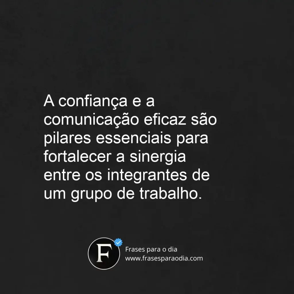 Frases de trabalho em equipe