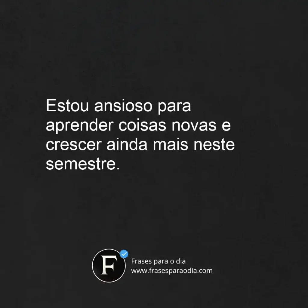 Frases de volta as aulas