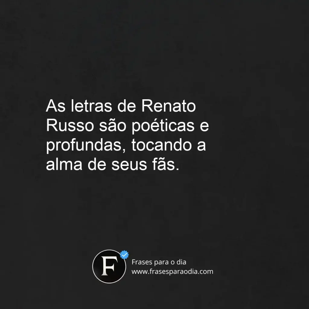 Frases renato russo