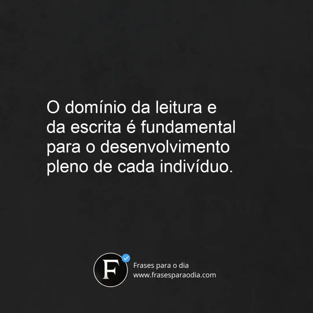 Frases sobre alfabetização