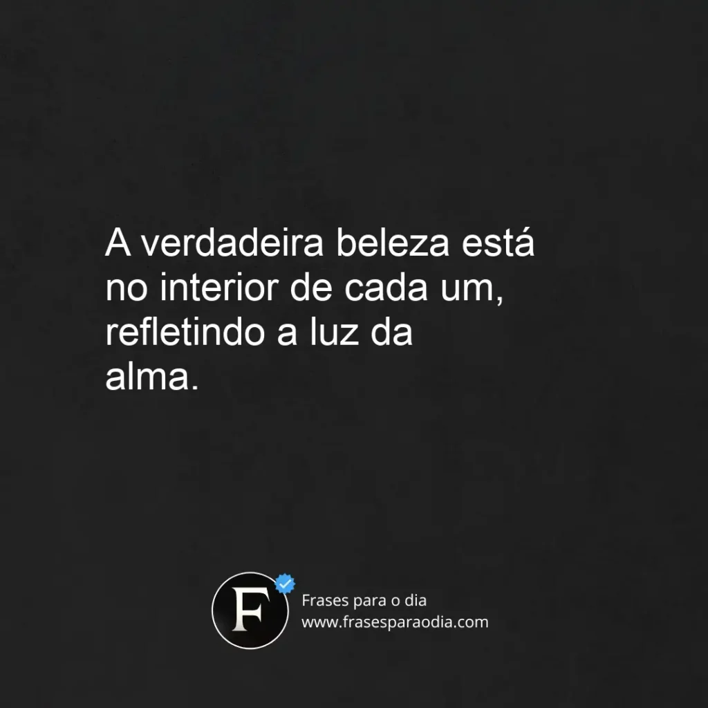 Frases sobre beleza interior