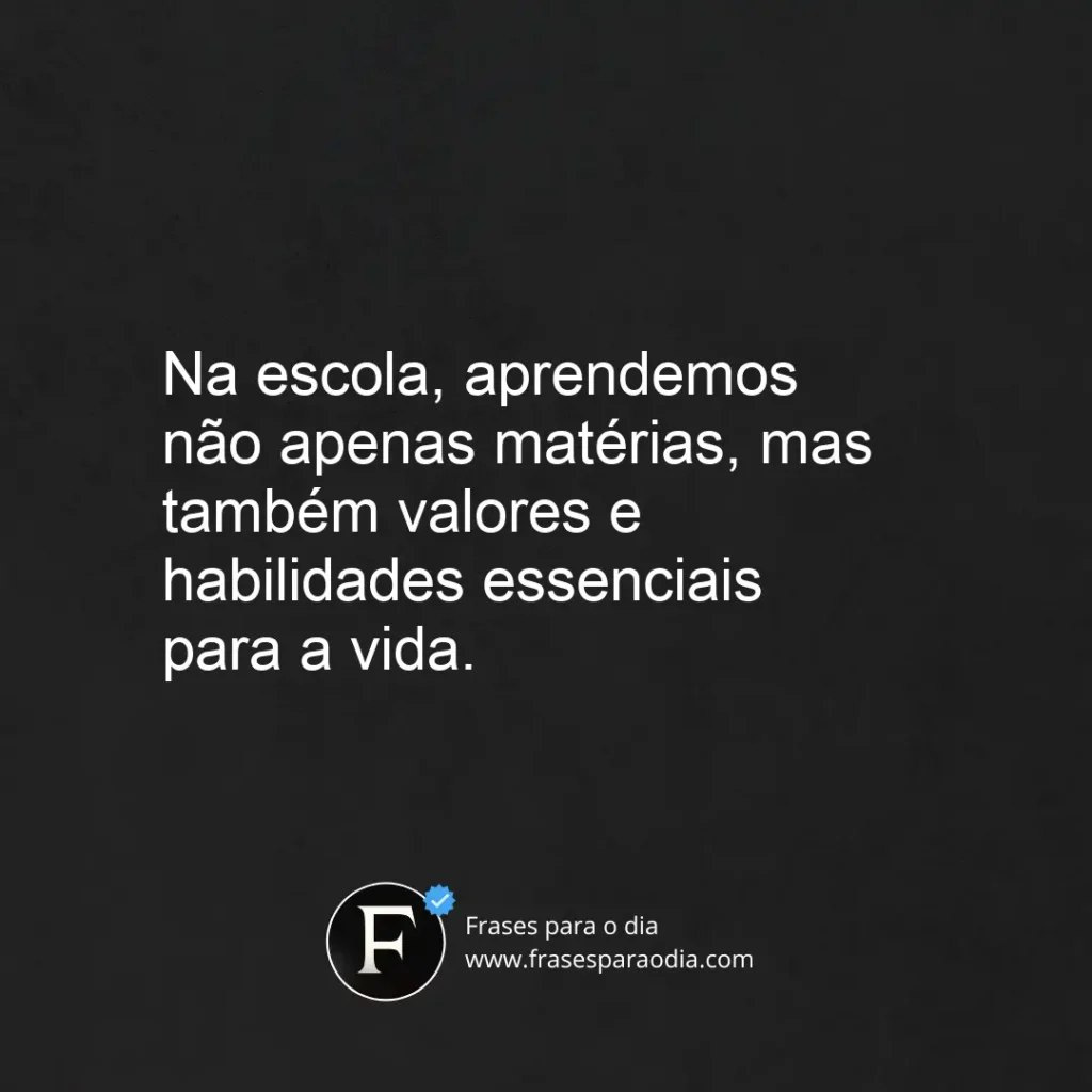 Frases sobre escola