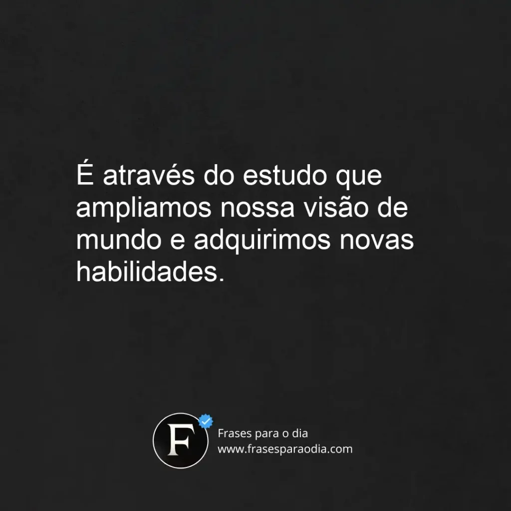Frases sobre estudar