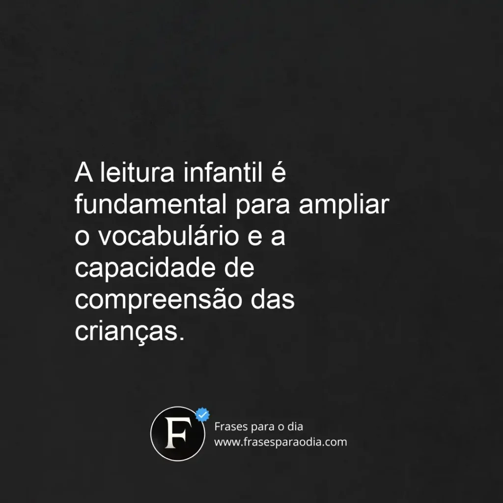 Frases sobre leitura infantil