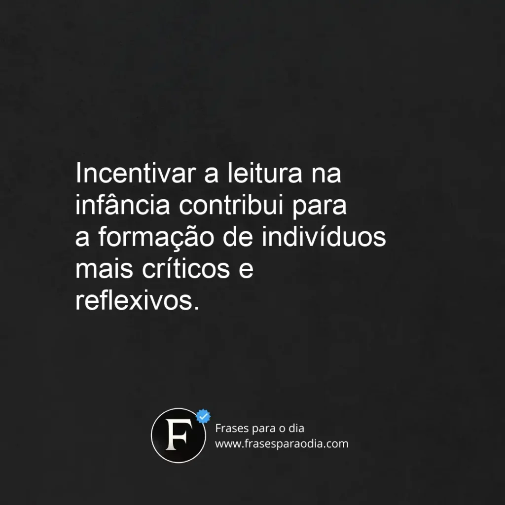 Frases sobre leitura infantil