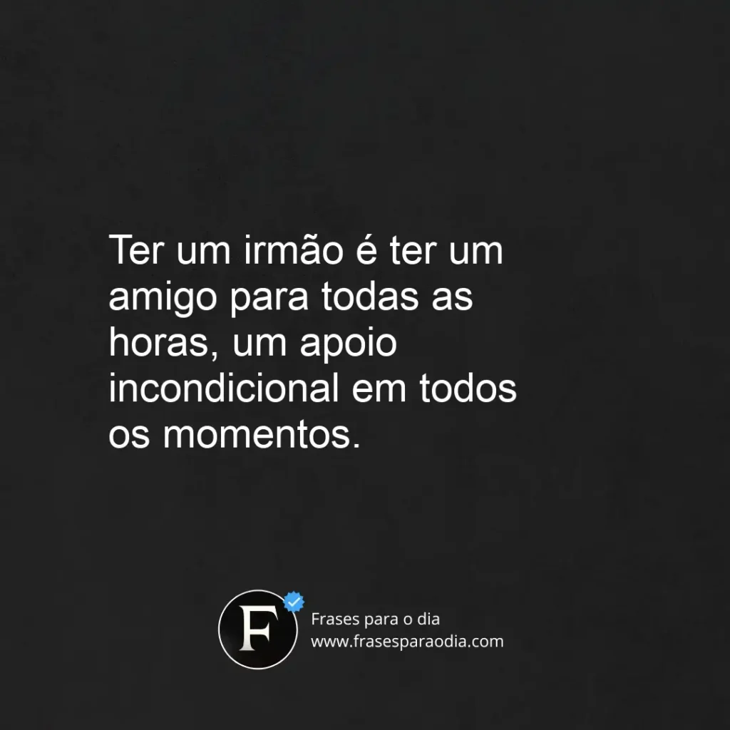 Frases de amor de irmão