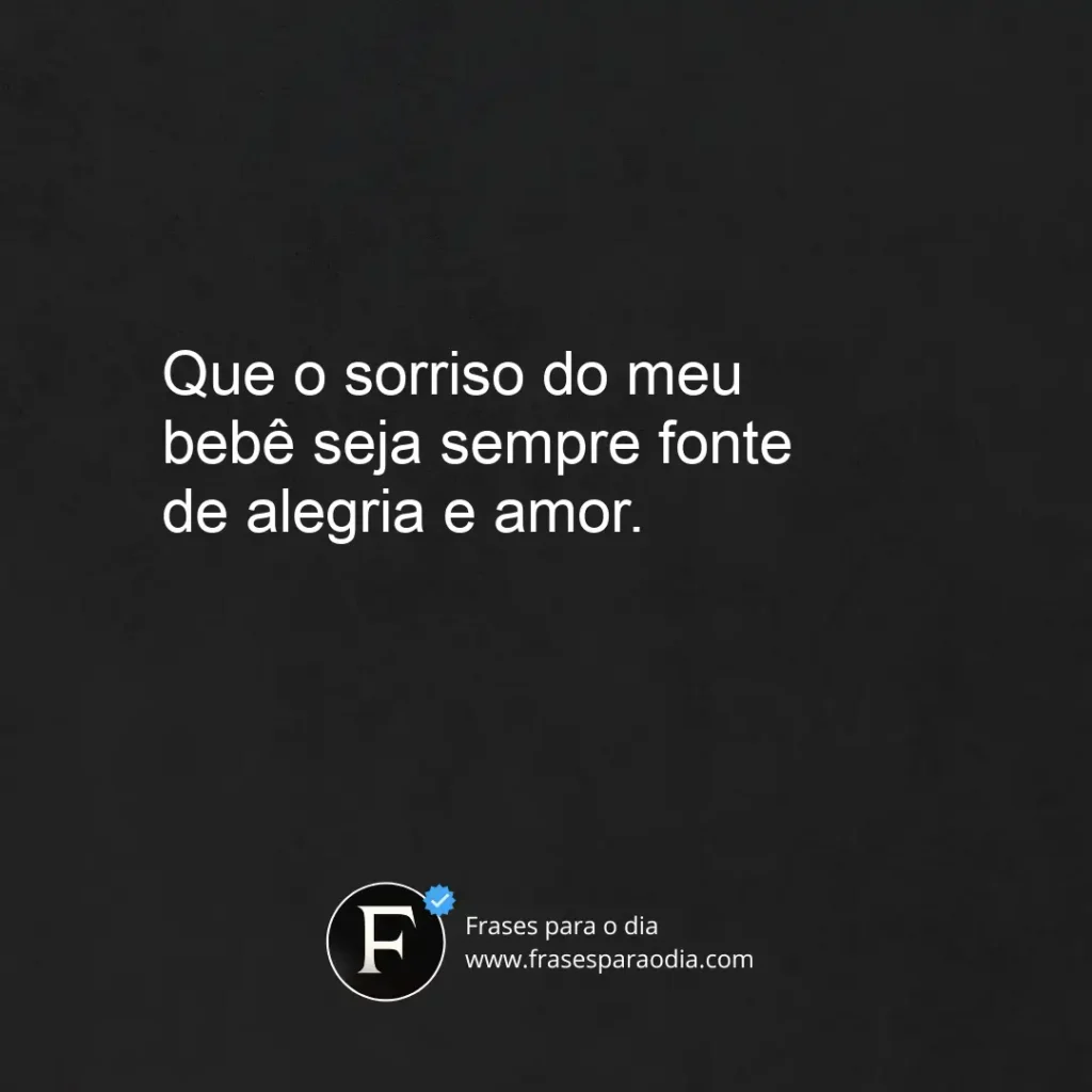 Frases de carinho para bebe