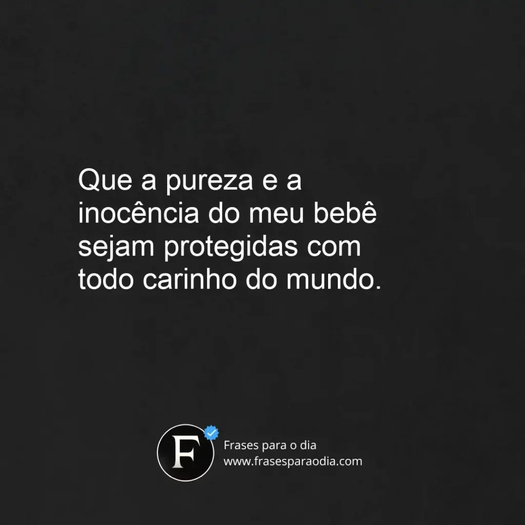 Frases de carinho para bebe