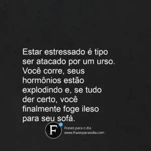 Frases de estresse engraçadas