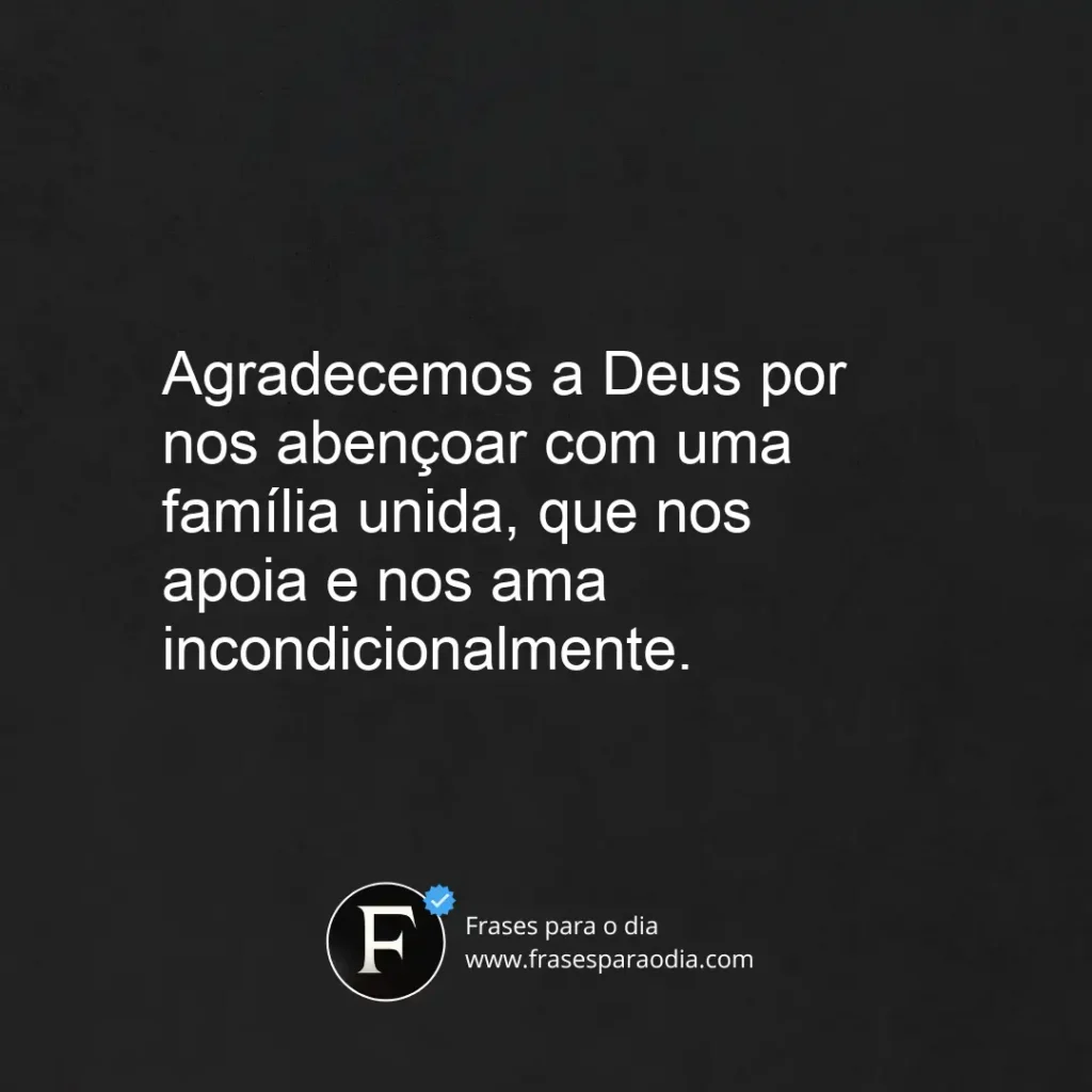Frases de familia abençoada