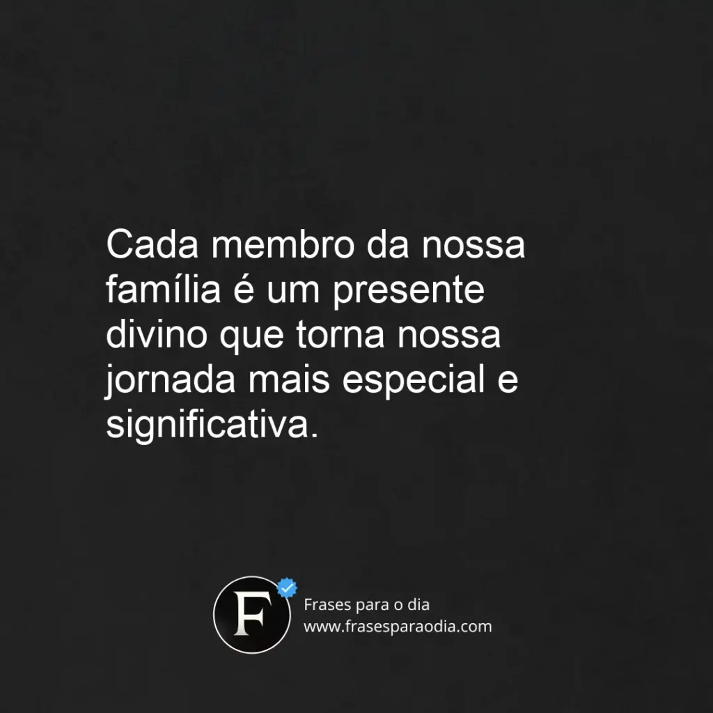 Frases de familia abençoada