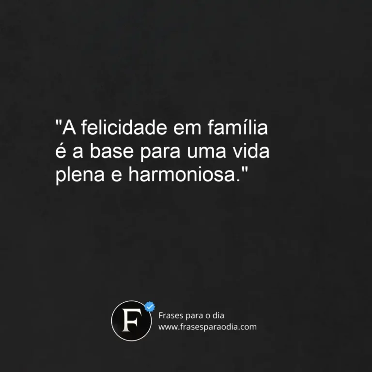 Frases de familia feliz