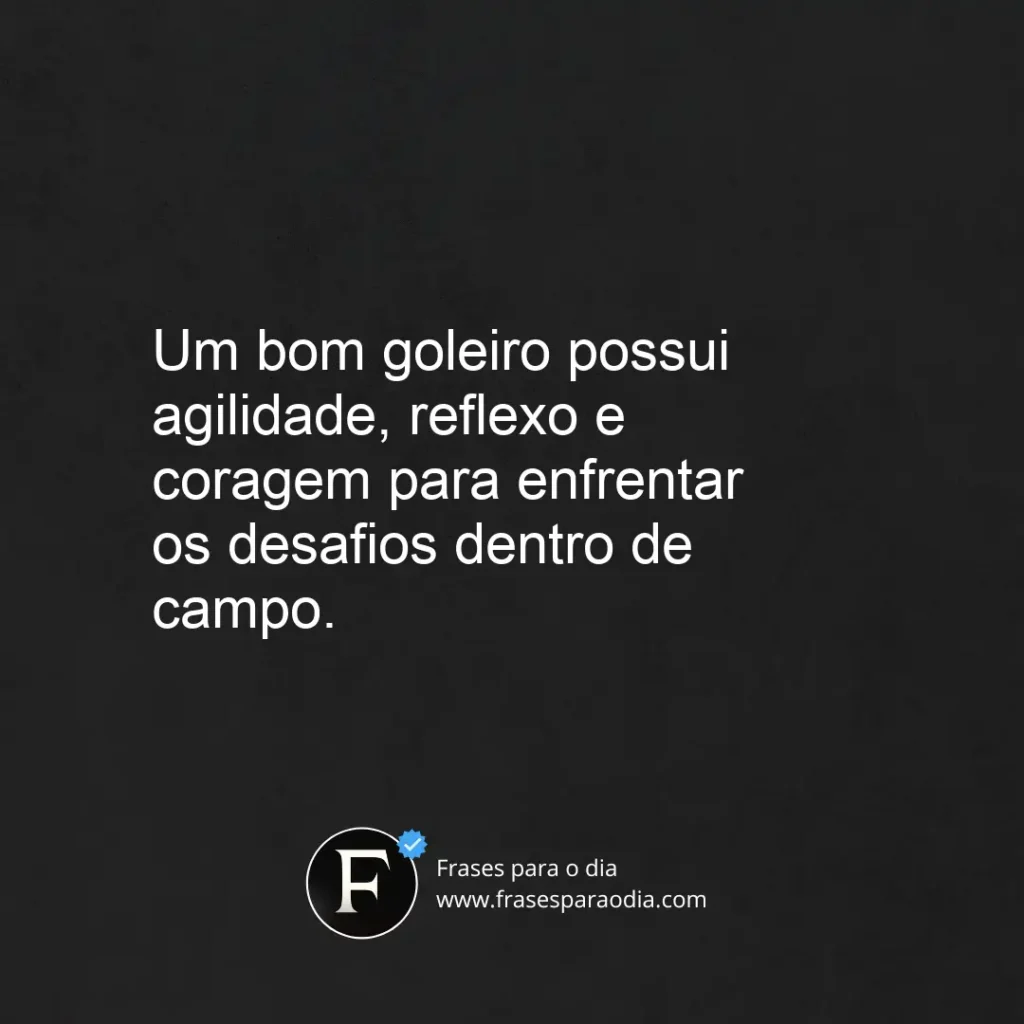 Frases de goleiro